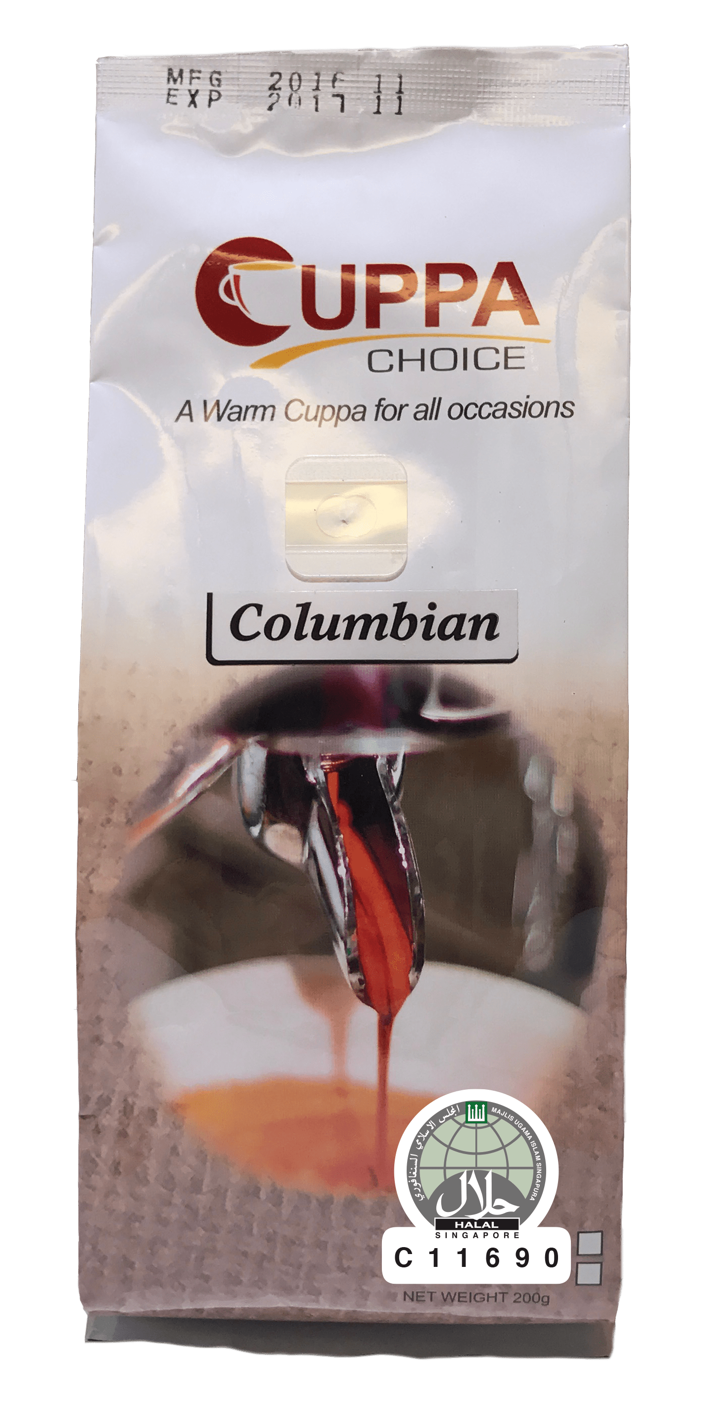 Cuppachoice Gourmet Coffee Beans Columbian Blend